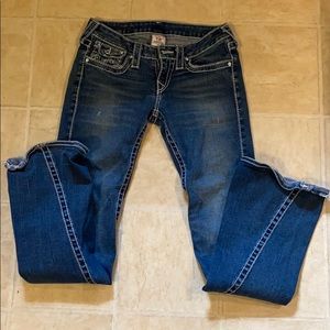 True religion flare leg jeans.